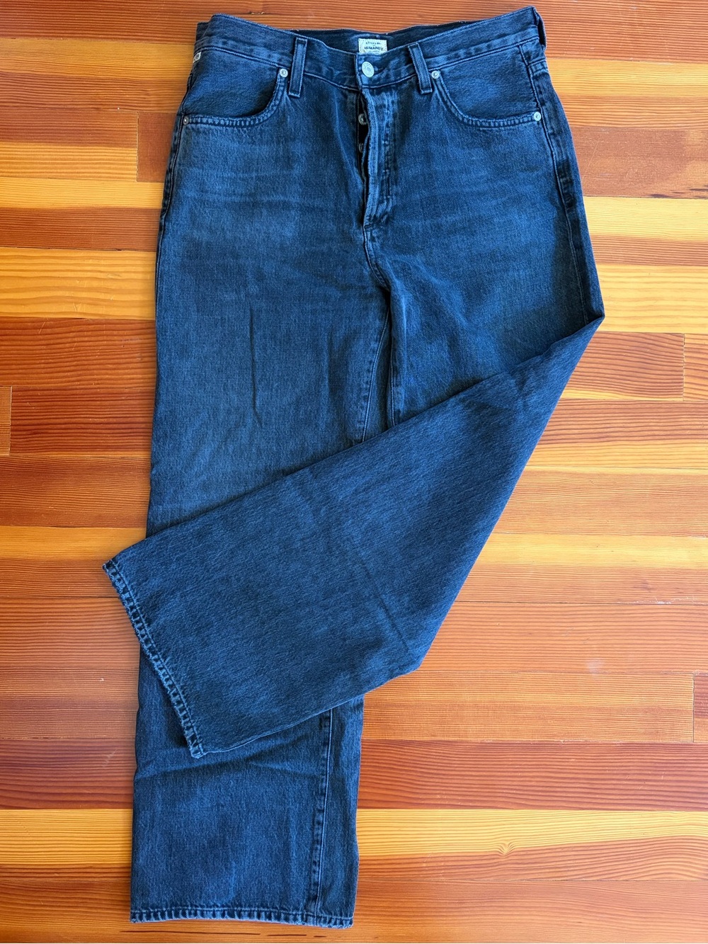 Citizens of Humanity Flavie High Rise Trouser Jeans Black Size 28
